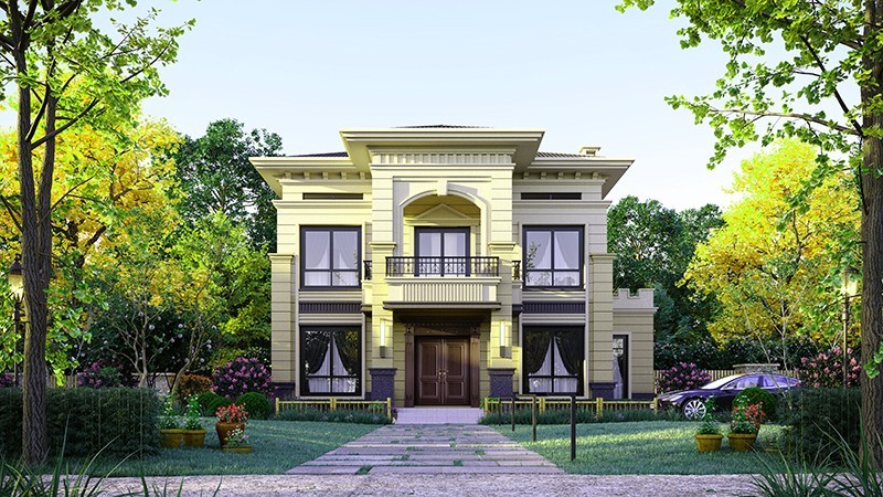 什邡中式合院住宅，开放庭院与邻里乡亲更亲近